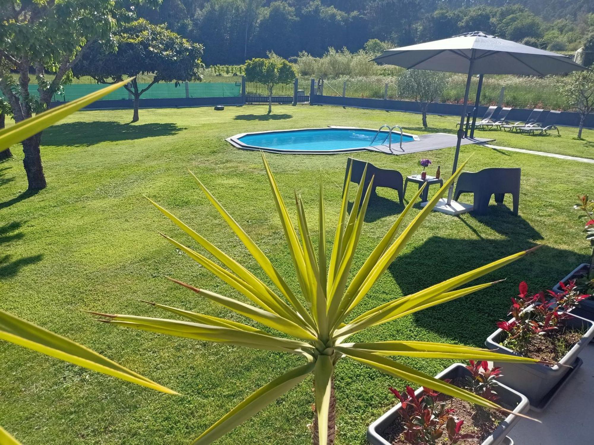 Apartamento En Bloque Vivienda Con Piscina Y Barbacoa A 15 Min De La Playa Meis Zewnętrze zdjęcie